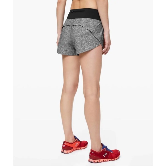 ★ Lululemon Speed Up Short Long Updated Fit - Heather Lux Multi Black ★ - Picture 14 of 17